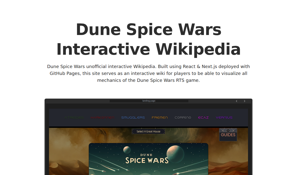 Dune Spice Wars Interactive Wiki