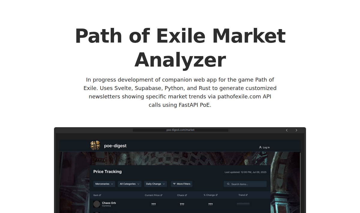 PoE Market Analyzer